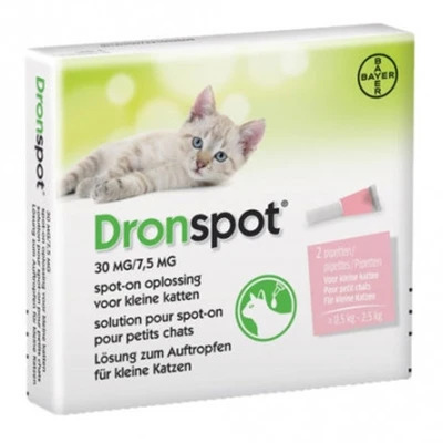 DRONSPOT für Kleine Katzen 30/7,5mg  2 St. Lösung (0,5-2,5kg)