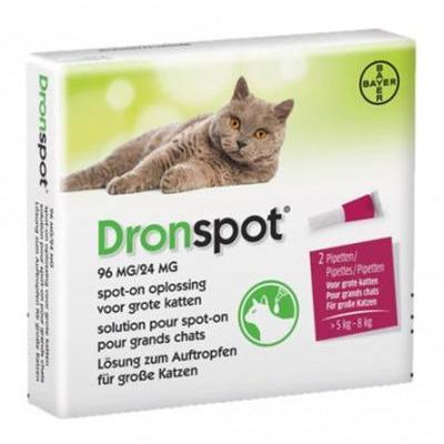 DRONSPOT für Große Katzen 96/24mg  2 St. Lösung (5-8kg)