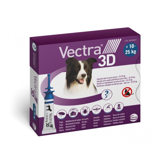 VECTRA 3D Hund M  3 St. (10-25kg)