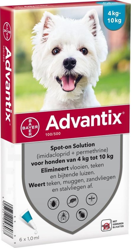 ADVANTIX 100 /500 6 St. (Hund 4 -10kg)