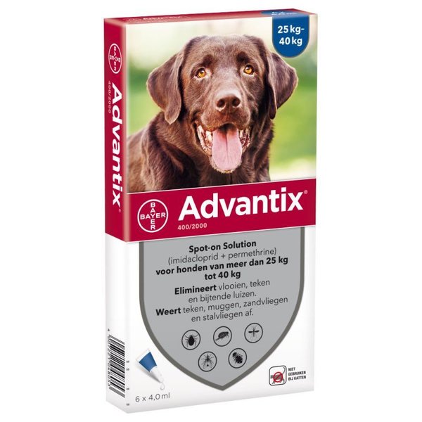 ADVANTIX 400 / 2000 6St. (Hund 25-40kg)