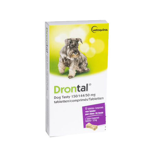 DRONTAL Hund 6 St. (5-35kg) Wurmkur (1 Tablette pro 10 kg)