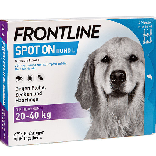 FRONTLINE  Spot on Hund L 6 Pipetten (20-40kg)