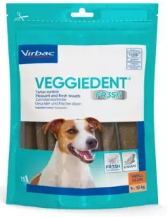 VeggieDent Fr3sh S Hund | 5-10 kg | 15 Streifen