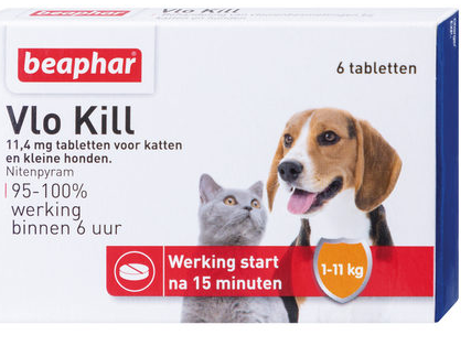 Beaphar Floh Kill+ Hund und Katze (1-11) kg 6 tabl.