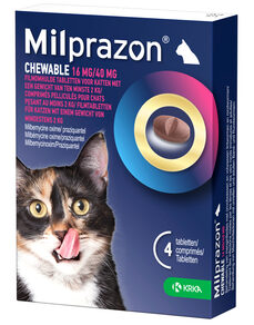 Milprazon Kautabletten 16 mg / 40 mg 4 Tabletten