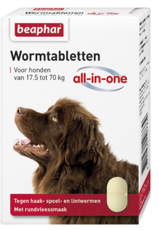 Beaphar Wurmtabletten All-in-one Hund 2 Tabletten ab 17,5 kg